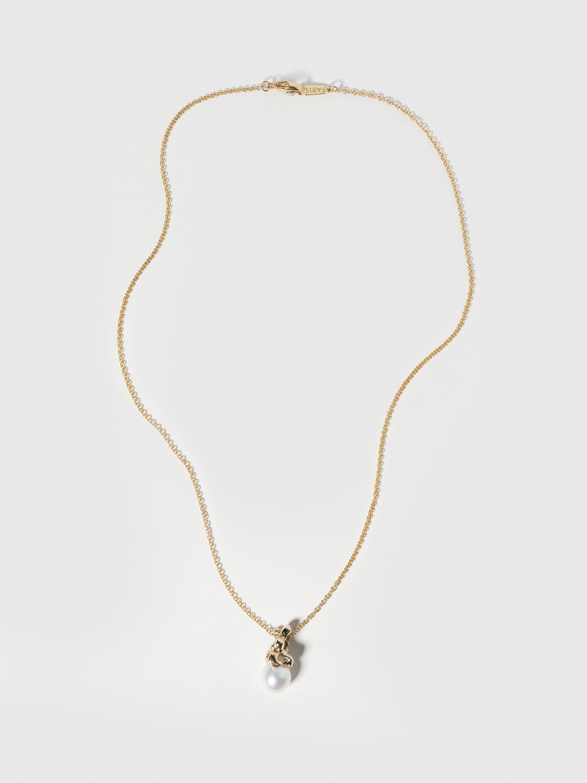 Product image of FARIS SOPHIA Necklace in 14k gold plated bronze (front view)