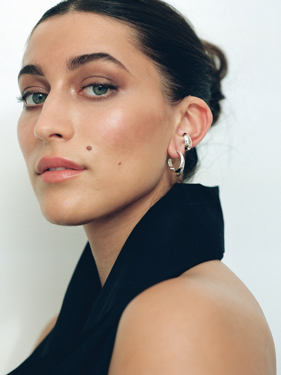 FARIS AERO Ear Cuff and Hoop on model