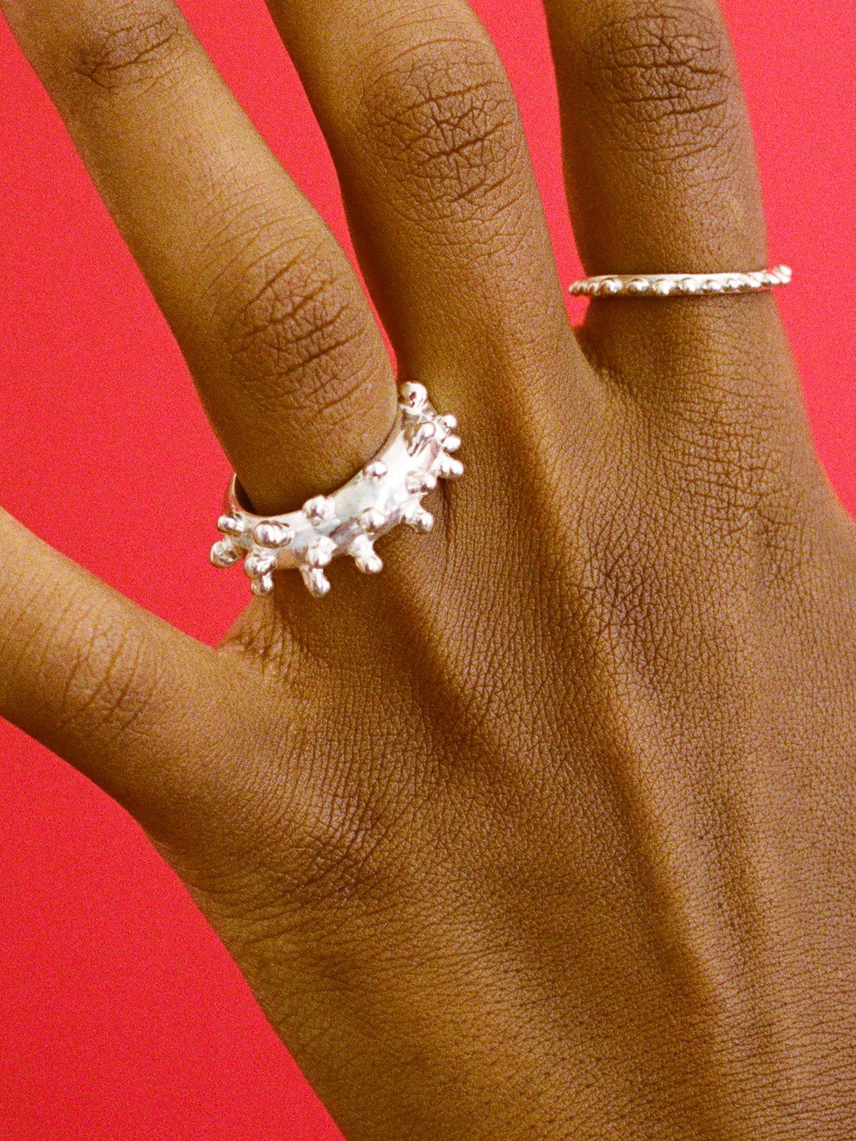 DOTTO RING and DOTTO RING MINI in Silver by FARIS