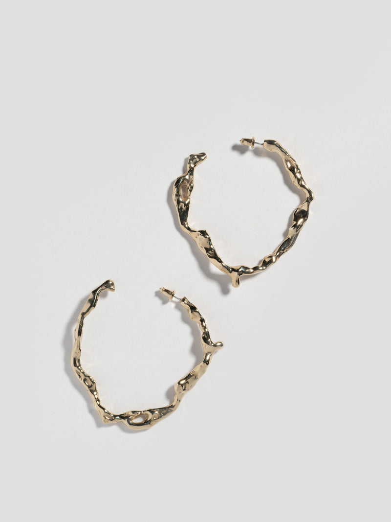 FARIS Drip Hoops pictured side by side