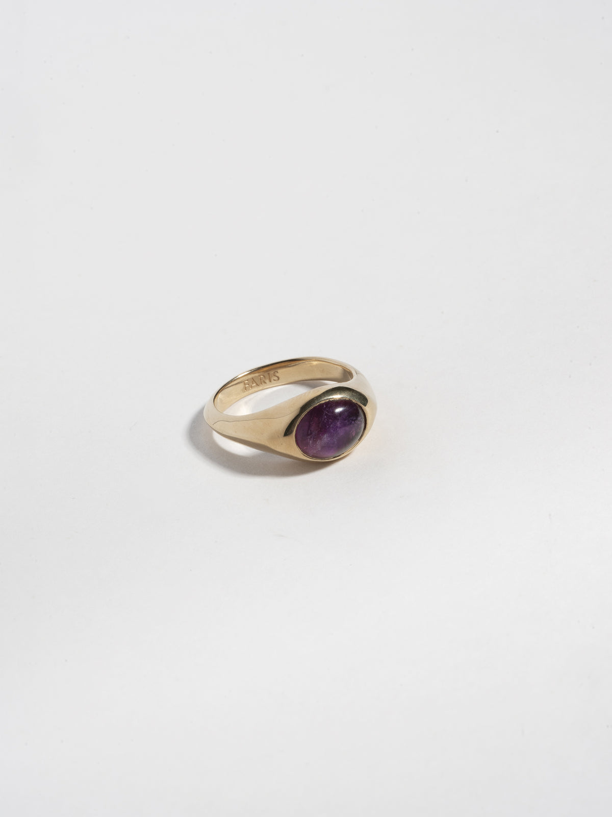 Product image of FARIS EYE Ring in Gold-Plated Bronze with purple amethyst