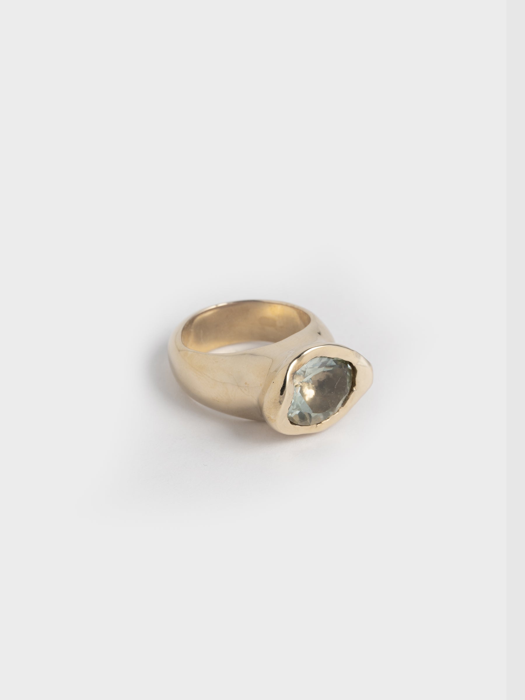 FARIS - 定価2.3万 FARIS Offset Ring 12号 ゴールド ブルー の