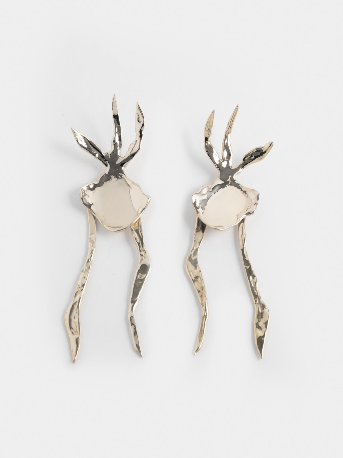 MONSTRA earring in gold plated bronze
