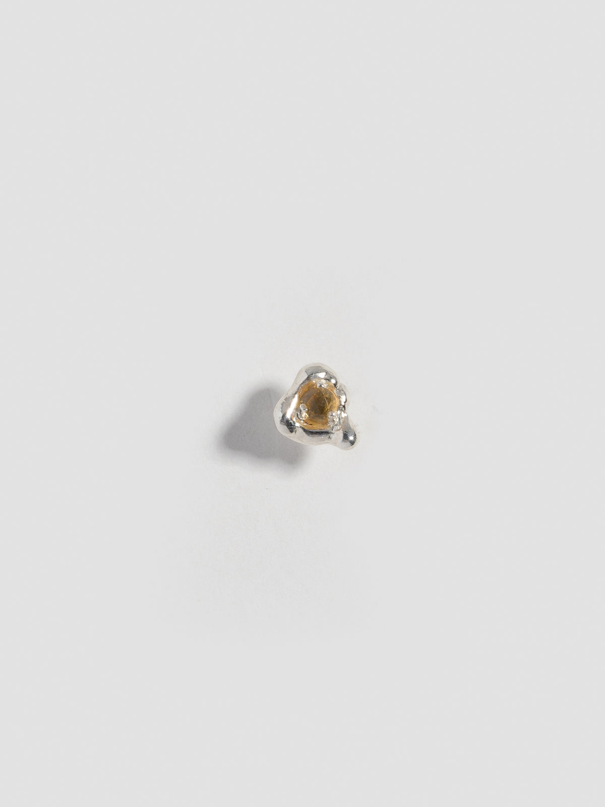 FARIS TASH Stud in sterling silver with citrine