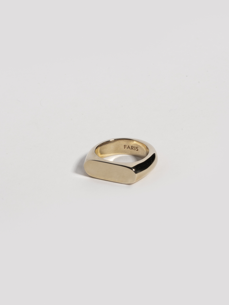 14k gold plated BLANCO ring