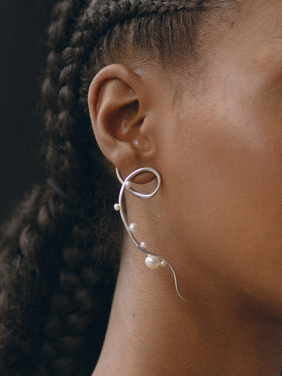 The Esther Earrings in gold or silver