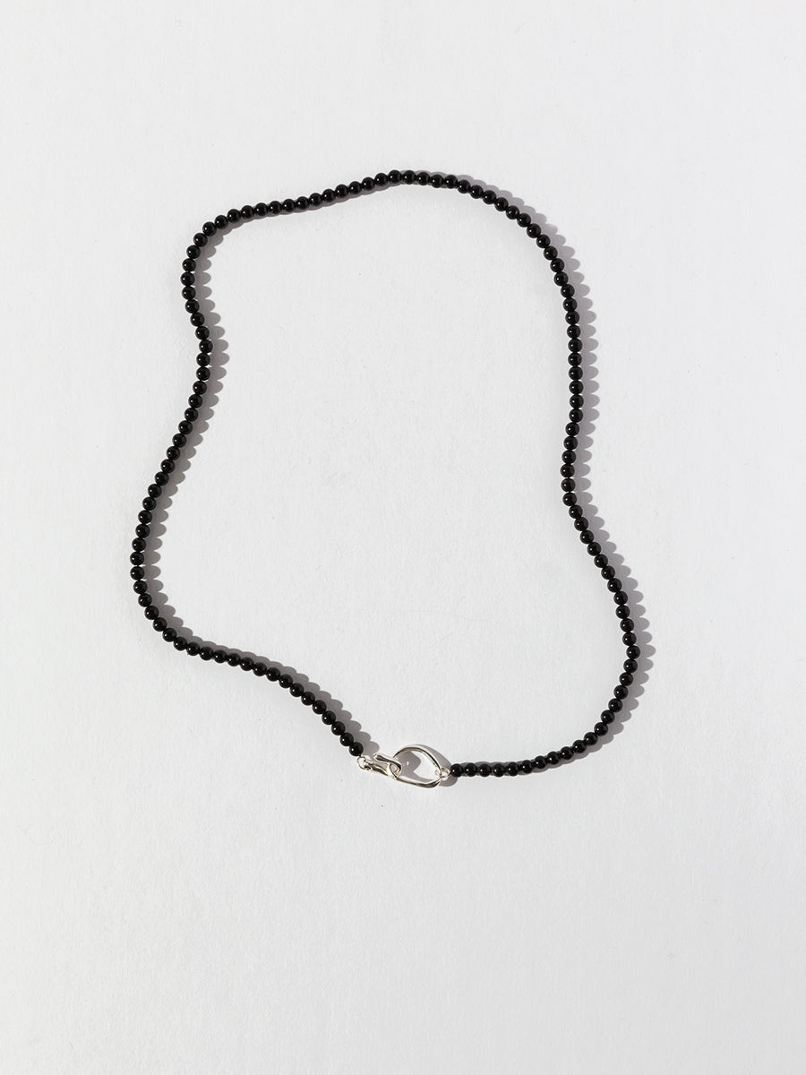 Product image of FARIS SEED Necklace in sterling silver with onyx