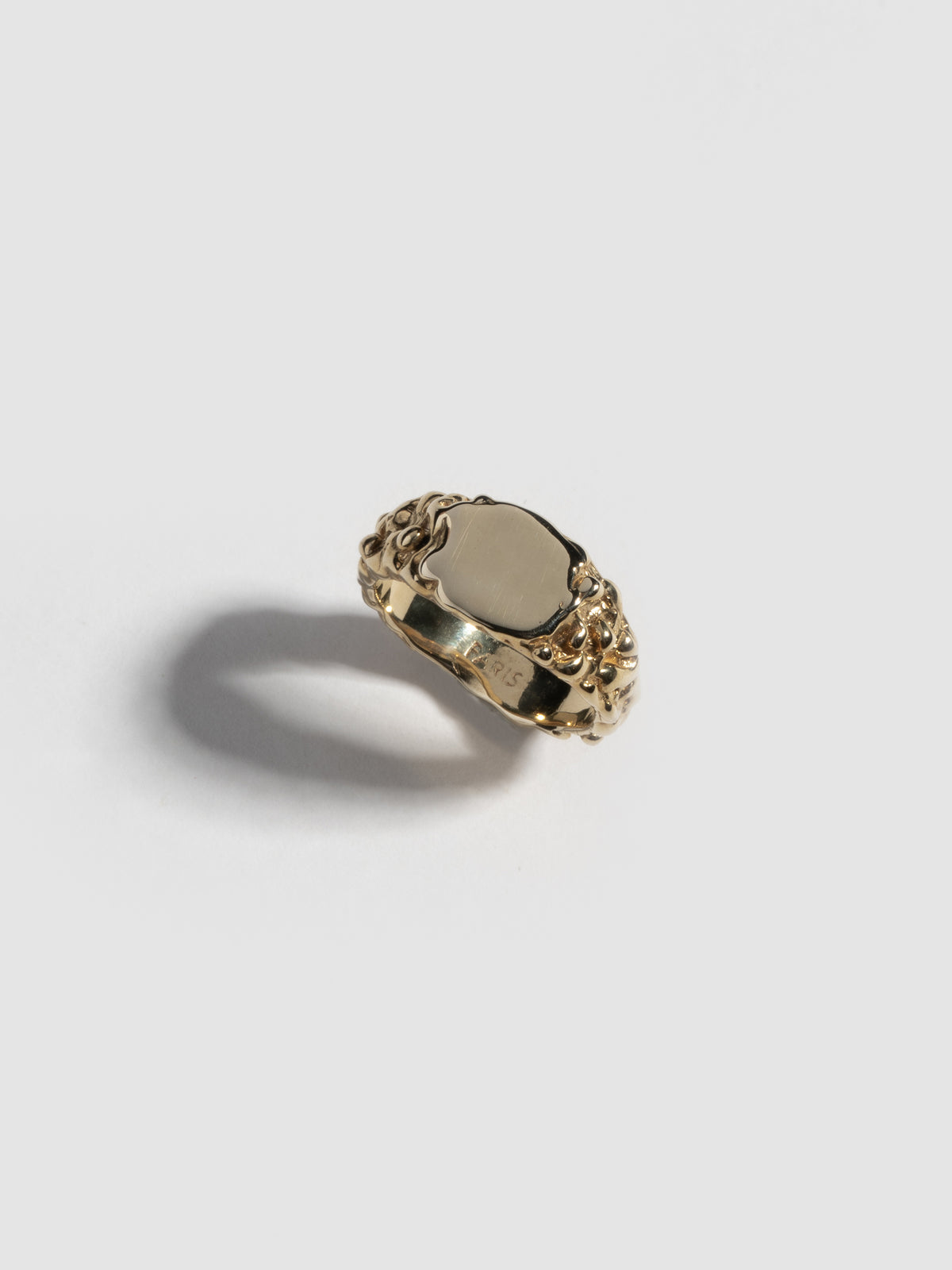 ROCA Signet Small Ring in 14k Gold Plate